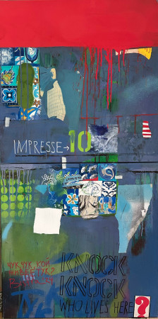 Knock, Knock, 2025, Acrylic on canvas, €2390